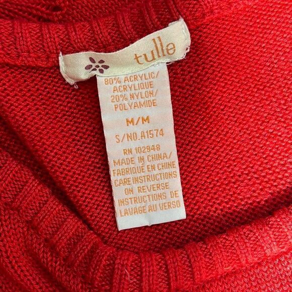 Tulle Batwing cropped Top Size M - Picture 13 of 13